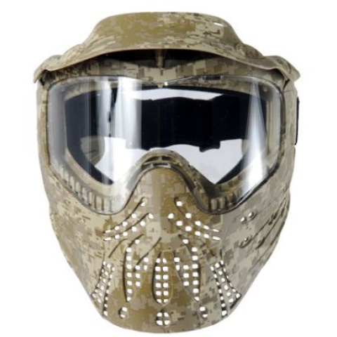 AMA Full Face Airsoft Protective Mask w/ Visor - DESERT DIGITAL