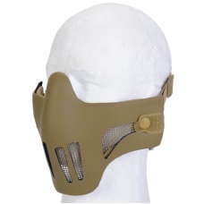 AMA AC-477T Airsoft Polymer Mesh Half Mask - TAN