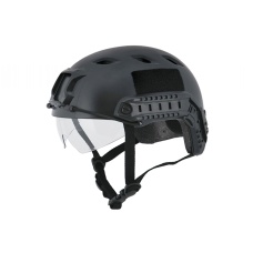 Lancer Tactical Airsoft Tactical BJ Type Basic Visor Helmet (Color: Black)