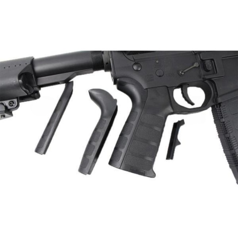 King Arms BRO M4 Fallout 15 Force Airsoft AEG Rifle - BLACK