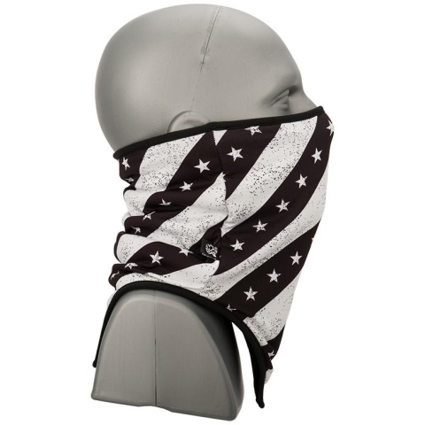 Zan Headgear Airsoft Combo Gaiter Fleece - BLACK & WHITE