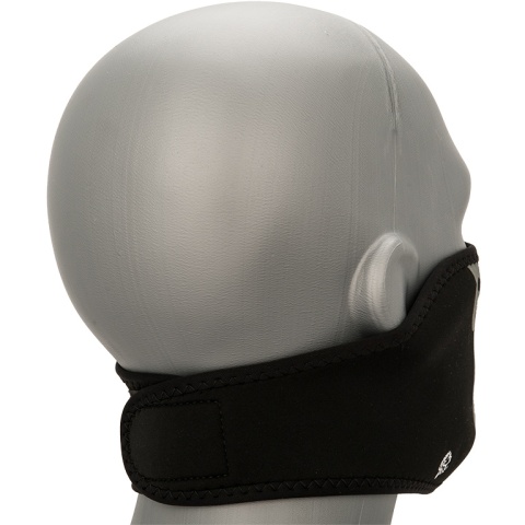 Zan Headgear Airsoft Glow in the Dark Half Mask - SKULL FACE