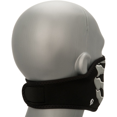 Zan Headgear Airsoft Neoprene Half Mask - BONE BREATH