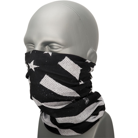 Zan Headgear Airsoft Motley Tube Polyester - BLACK & WHITE