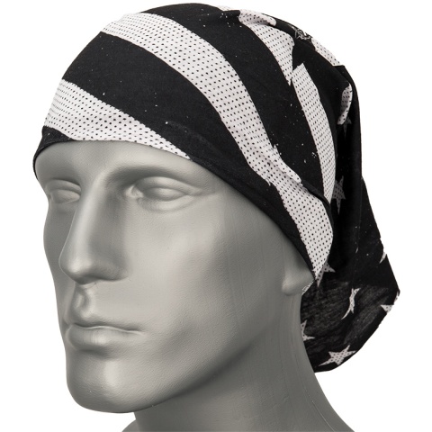 Zan Headgear Airsoft Motley Tube Polyester - BLACK & WHITE