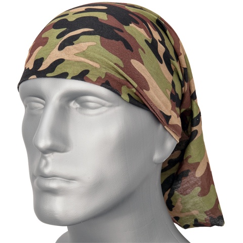 Zan Headgear Airsoft Motley Tube Polyester - WOODLAND CAMO