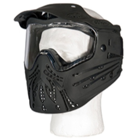 AMA Tactical Full Face Protective Mask w/ Visor - BLACK