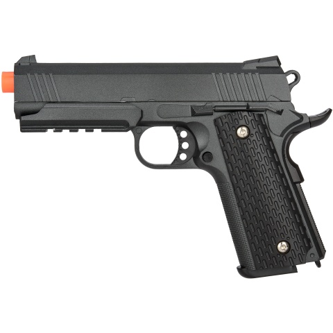 UK ARMS Airsoft G25B Series Spring Pistol w/ Rail - BLACK