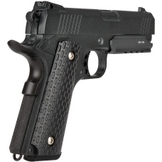 UK ARMS Airsoft G25B Series Spring Pistol w/ Rail - BLACK