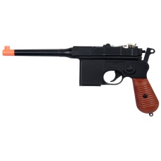 UK ARMS Airsoft M32 Series Spring Pistol w/ Lanyard - BLACK