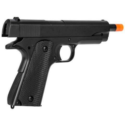 Double Eagle Airsoft M292 Spring Pistol w/ Lanyard Loop - BLACK