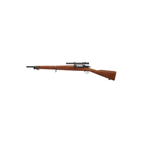 G&G Combat CO2 Full Metal GM1903 A4 Air Rifle - WOOD/SILVER