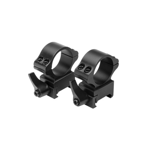 NcStar Light  All Steel Med-High Weaver Ring - BLACK