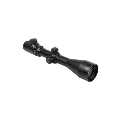 NcStar 3-12x50 Red/Green Dot Reticle P4 Sniper Scope - BLACK