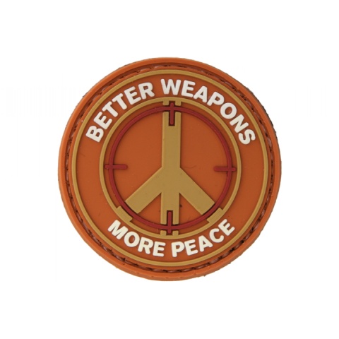 UK Arms AC-110F Better Weapons PVC Morale Patch - ORANGE/TAN