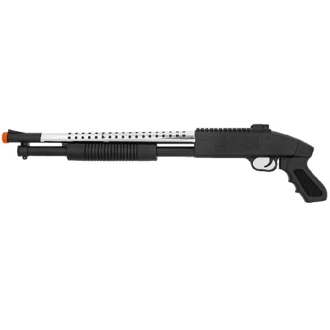 ACM Airsoft M590S Spring Shotgun w/ Pistol Grip - SILVER