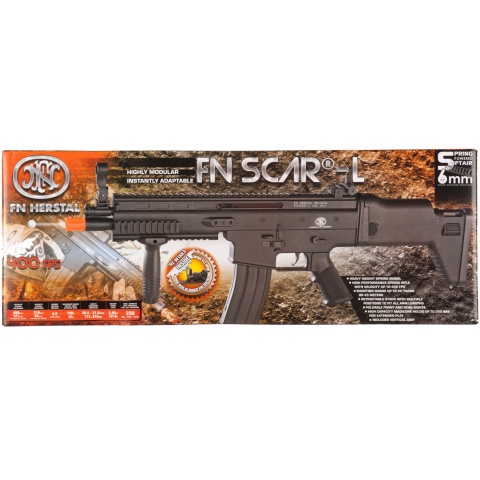 Cybergun FN Herstal SCAR-L Spring Airsoft Rifle -  BLACK