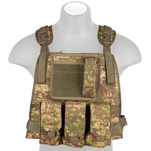 Lancer Tactical Ballistic 600D Poly Tactical Vest (PC Green)