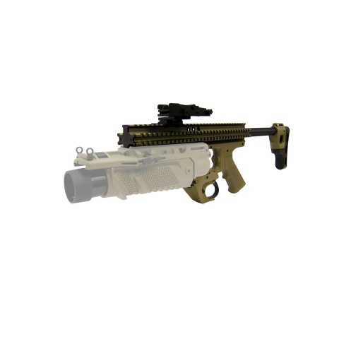 Lancer Tactical Airsoft EGLM Launcher RAS Platform - TAN