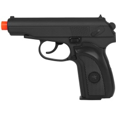 UK Arms Airsoft Metal Spring Powered Pistol - BLACK