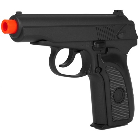UK Arms Airsoft Metal Spring Powered Pistol - BLACK