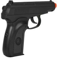 UK Arms Airsoft Metal Spring Powered Pistol - BLACK
