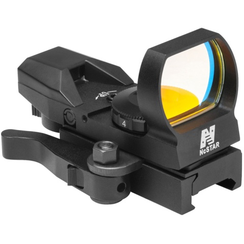 NcStar Airsoft Green Four Reticle Reflex w/ QR Mount - BLACK