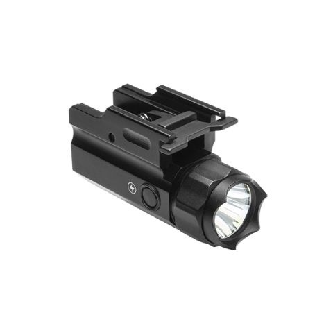NcStar 3W 150 Lumen LED Flashlight QR w/ Strobe - BLACK