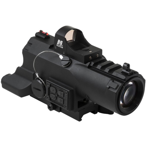 NcStar ECO 4x34 Micro Green Dot Scope w/ Laser & Navigation Pod - BLACK
