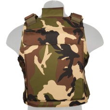 Lancer Tactical Airsoft Tactical Body Armor Vest (Woodland)