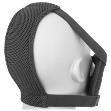 Black Bear Airsoft Tactical V8 Half Face Mesh Mask - BLACK SKULL