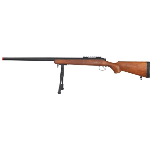 UK Arms Airsoft VSR-10 Bolt Action Rifle w/ Bipod - WOOD