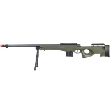 UK Arms Airsoft L96 Bolt Action Fluted Rifle w/ Bipod - OD GREEN