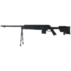 UK Arms Airsoft VSR-10 Metal Bolt Action Rifle w/ Bipod - BLACK