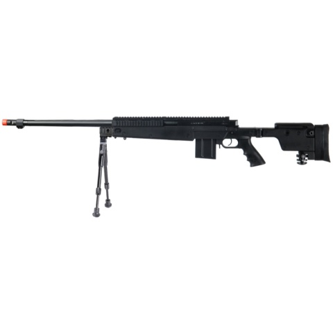 UK Arms Airsoft VSR-10 Metal Bolt Action Rifle w/ Bipod - BLACK