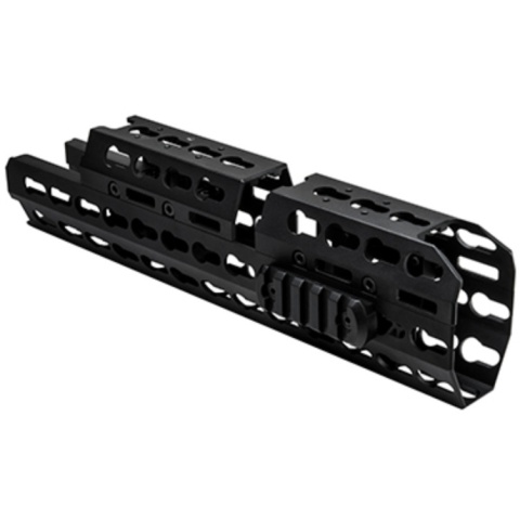 NcStar AK KeyMod Aluminum Handguard - Extended Length - BLACK