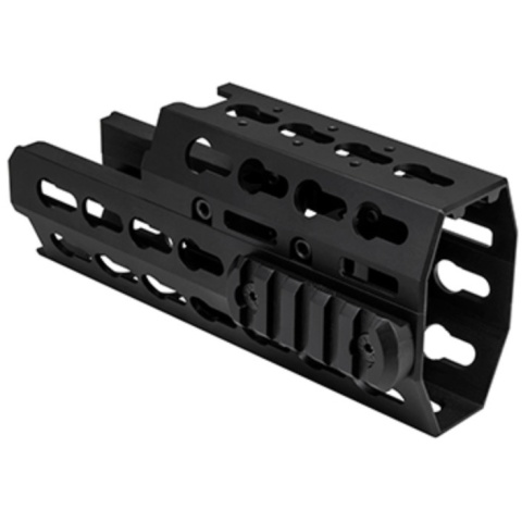 NcStar AK KeyMod Aluminum Handguard - Standard Length - BLACK