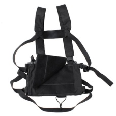 UK Arms Airsoft Tactical D-Mittsu Cordura Chest Rig - BLACK