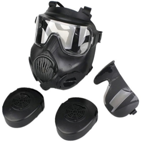 UK Arms Dummy CBRN Style EM50 Radioactive Face Mask - BLACK