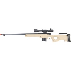Well Airsoft MK96 Bolt Rifle w/ Barrel & Rangefinder Scope - TAN