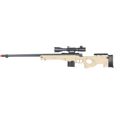 Well Airsoft MK96 Bolt Rifle w/ Barrel & Rangefinder Scope - TAN
