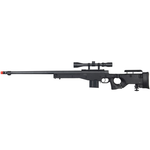 Well Airsoft MK96 Bolt Action Rifle w/ Barrel & Duplex Scope - BLACK