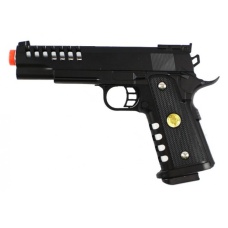 JG M188 Airsoft 1911 Spring Powered ABS Plastic Pistol - BLACK