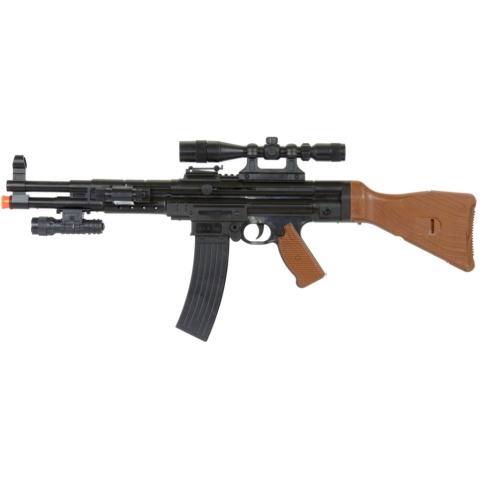 UK Arms MP44 Spring Rifle w/ Scope, Laser & Flashlight - BLACK