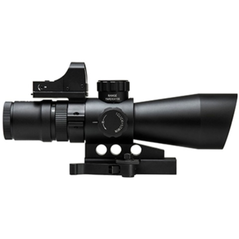 NcStar USS Gen II 3-9x42 P4 Sniper Scope Red Dot Sight Combo - BLACK