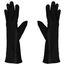 UK Arms Leather Nomex Flight Gloves Medium - BLACK
