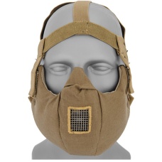 UK Arms Airsoft Tactical V5 Conquerors Half Face Mask - TAN