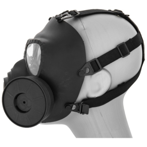 UK Arms Airsoft Tactical Dummy Anti-Fog Built-In Fan Gas Mask (Color: Black)