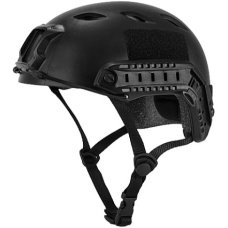 Lancer Tactical Airsoft Tactical BJ Type Basic Helmet Medium - BLACK