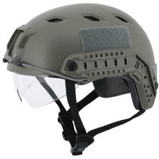 Lancer Tactical Airsoft Tactical BJ Type Basic Visor Helmet (Color: OD Green)